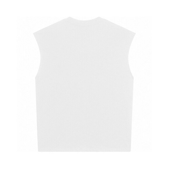 Saint Michael White Loose Print Sleeveless - Picture 2 of 7